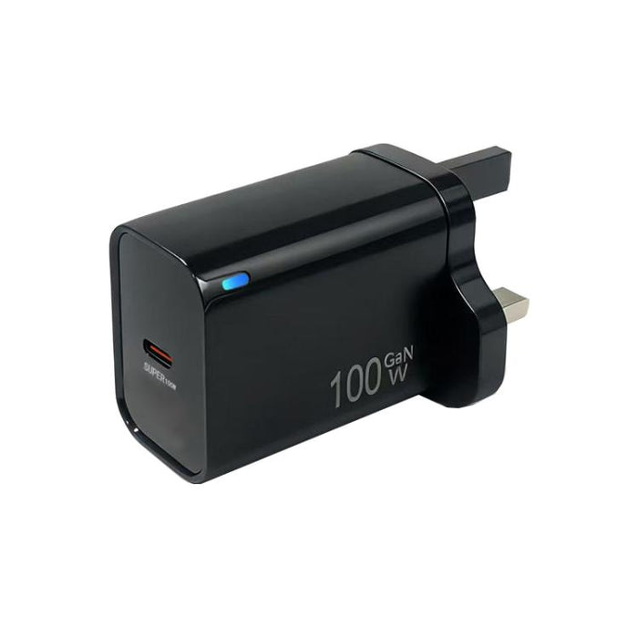 Cargador TE-PD46 GaN de 100 W PD de 45 W con protocolo totalmente compatible, enchufe británico.