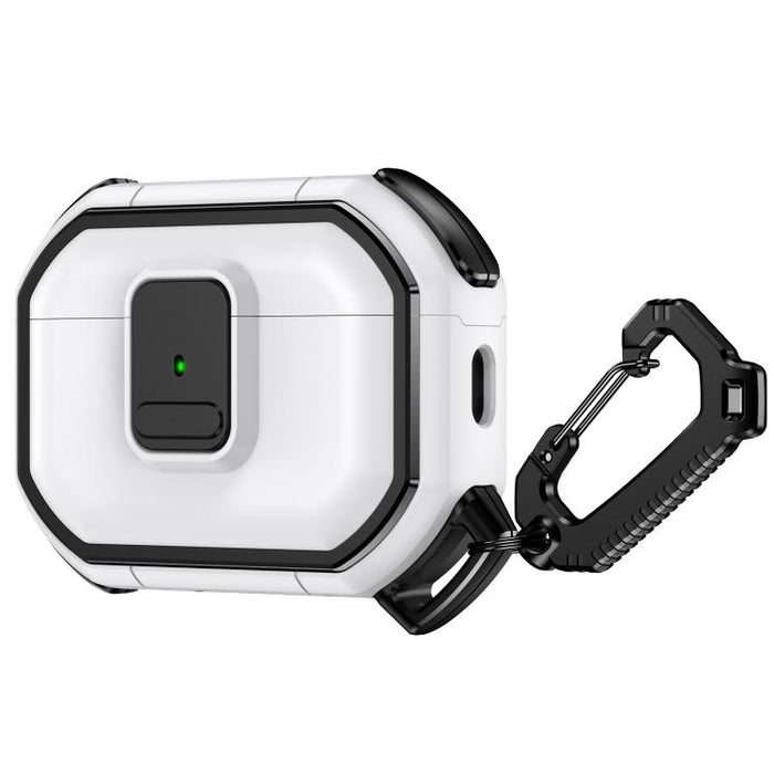 Funda protectora antigolpes para auriculares de policarbonato con cierre a presión y mosquetón., For AirPods Pro 3, For AirPods Pro 2