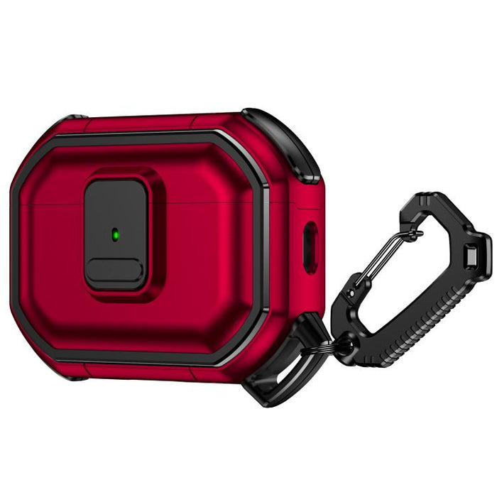 Funda protectora antigolpes para auriculares de policarbonato con cierre a presión y mosquetón., For AirPods Pro 3, For AirPods Pro 2