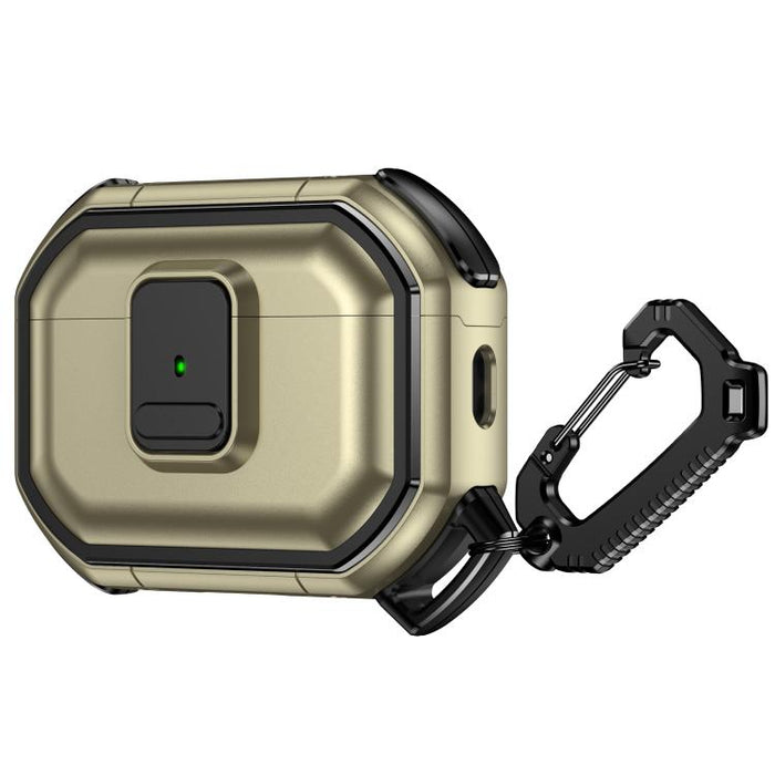 Funda protectora antigolpes para auriculares de policarbonato con cierre a presión y mosquetón., For AirPods Pro 3, For AirPods Pro 2