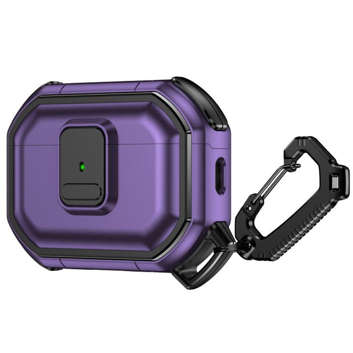 Funda protectora antigolpes para auriculares de policarbonato con cierre a presión y mosquetón., For AirPods Pro 3, For AirPods Pro 2