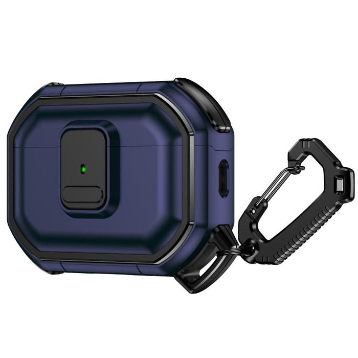 Funda protectora antigolpes para auriculares de policarbonato con cierre a presión y mosquetón., For AirPods Pro 3, For AirPods Pro 2