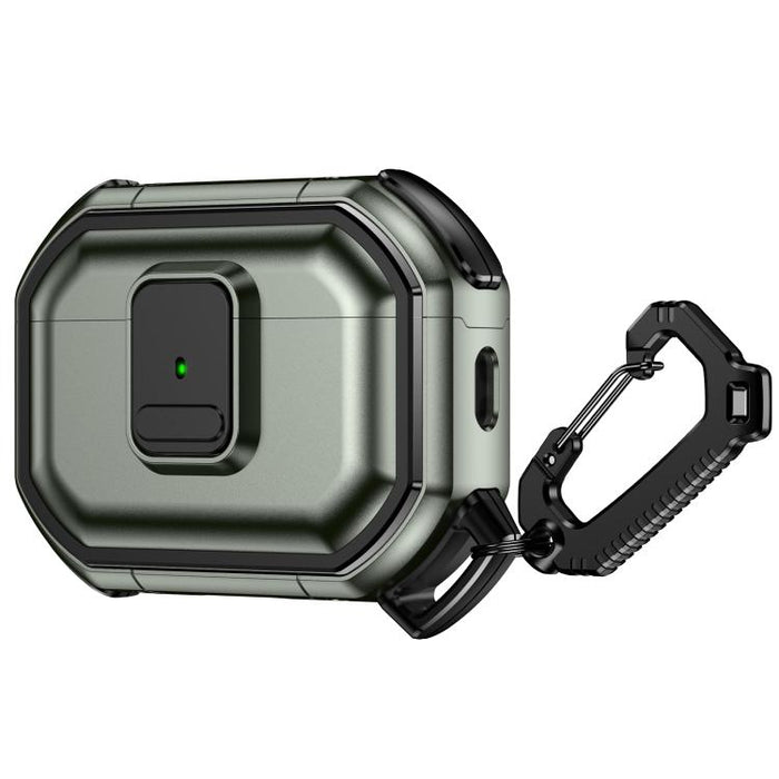 Funda protectora antigolpes para auriculares de policarbonato con cierre a presión y mosquetón., For AirPods Pro 3, For AirPods Pro 2