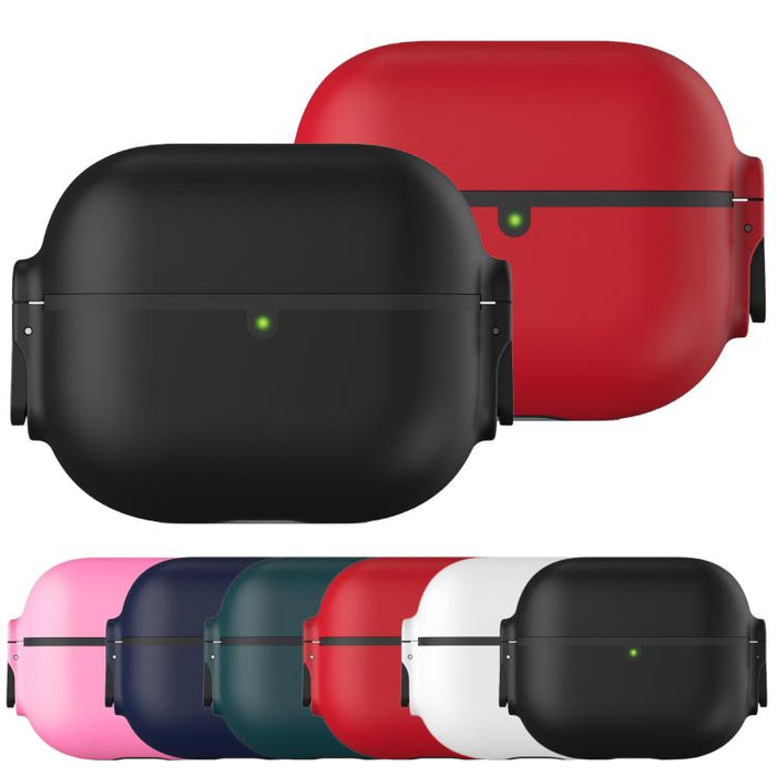 Funda protectora para auriculares de PC con interruptor de resorte bilateral y mosquetón, For AirPods Pro 3, For AirPods Pro 2