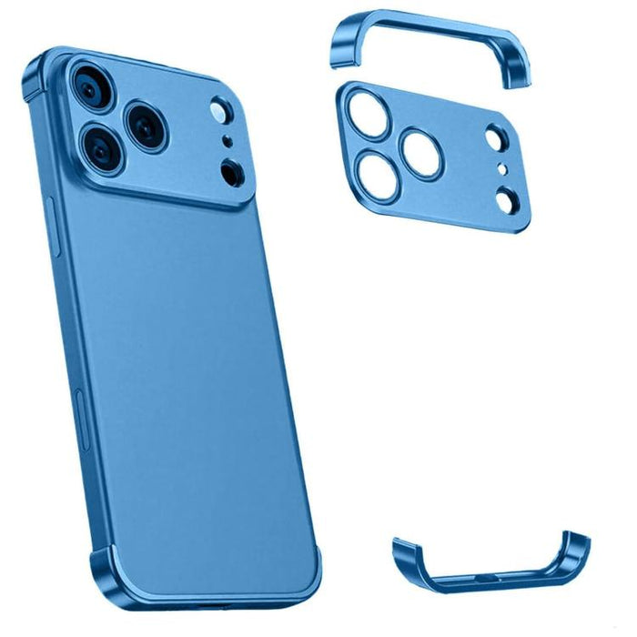 Funda para teléfono ultradelgada sin marco de aleación de titanio con protección antichoque en las cuatro esquinas, For iPhone 17 Pro Max, For iPhone 17 Pro, For iPhone 17, For iPhone Air