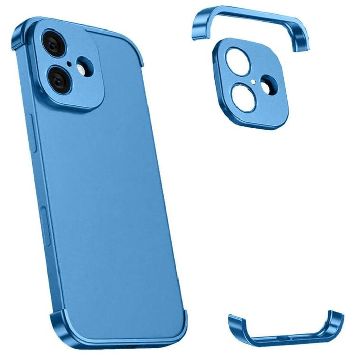 Funda para teléfono ultradelgada sin marco de aleación de titanio con protección antichoque en las cuatro esquinas, For iPhone 17 Pro Max, For iPhone 17 Pro, For iPhone 17, For iPhone Air