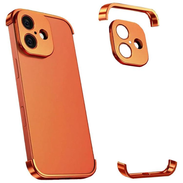 Funda para teléfono ultradelgada sin marco de aleación de titanio con protección antichoque en las cuatro esquinas, For iPhone 17 Pro Max, For iPhone 17 Pro, For iPhone 17, For iPhone Air