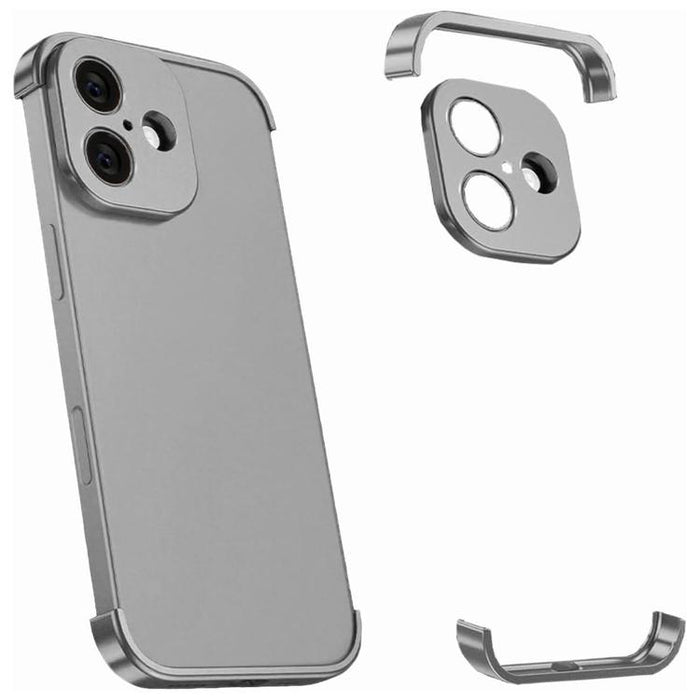 Funda para teléfono ultradelgada sin marco de aleación de titanio con protección antichoque en las cuatro esquinas, For iPhone 17 Pro Max, For iPhone 17 Pro, For iPhone 17, For iPhone Air