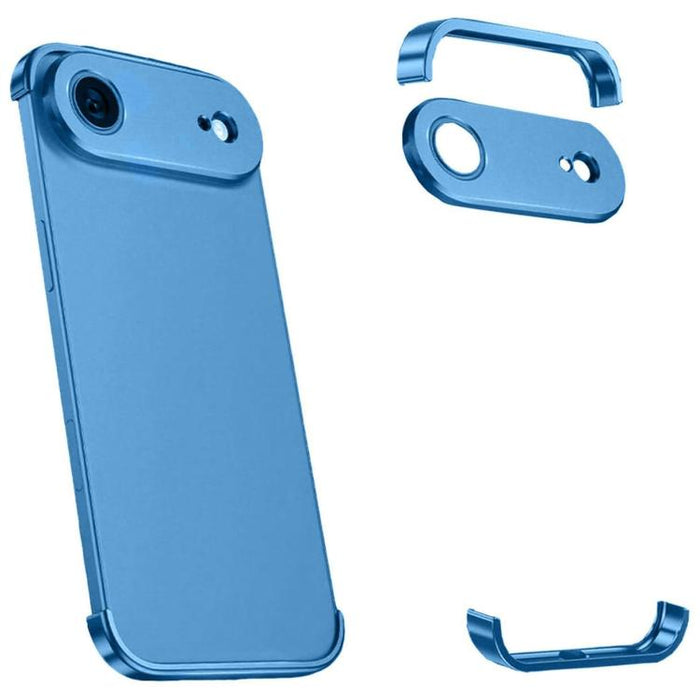 Funda para teléfono ultradelgada sin marco de aleación de titanio con protección antichoque en las cuatro esquinas, For iPhone 17 Pro Max, For iPhone 17 Pro, For iPhone 17, For iPhone Air