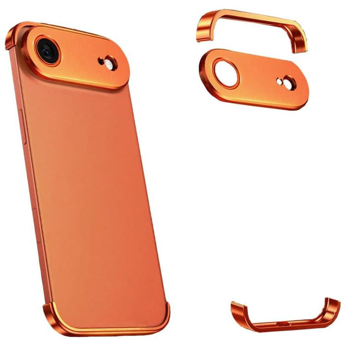 Funda para teléfono ultradelgada sin marco de aleación de titanio con protección antichoque en las cuatro esquinas, For iPhone 17 Pro Max, For iPhone 17 Pro, For iPhone 17, For iPhone Air