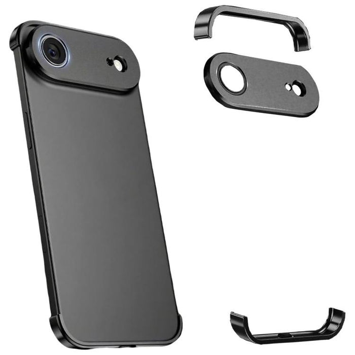 Funda para teléfono ultradelgada sin marco de aleación de titanio con protección antichoque en las cuatro esquinas, For iPhone 17 Pro Max, For iPhone 17 Pro, For iPhone 17, For iPhone Air