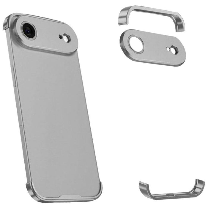 Funda para teléfono ultradelgada sin marco de aleación de titanio con protección antichoque en las cuatro esquinas, For iPhone 17 Pro Max, For iPhone 17 Pro, For iPhone 17, For iPhone Air