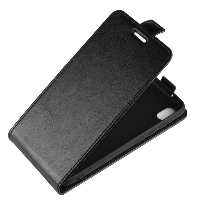 Estuche protector de cuero con tapa vertical Crazy Horse para Xiaomi Redmi 7A