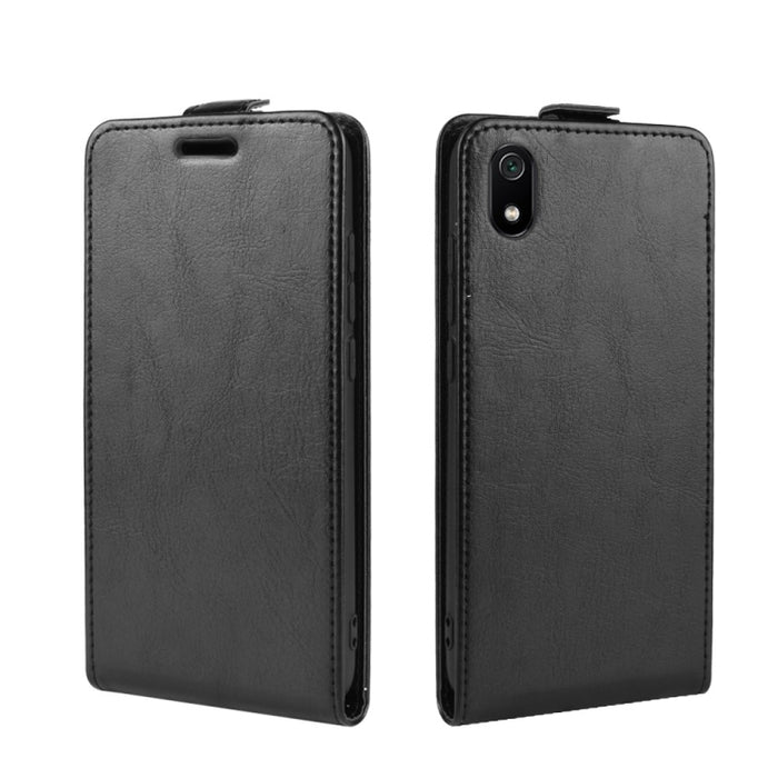 Estuche protector de cuero con tapa vertical Crazy Horse para Xiaomi Redmi 7A