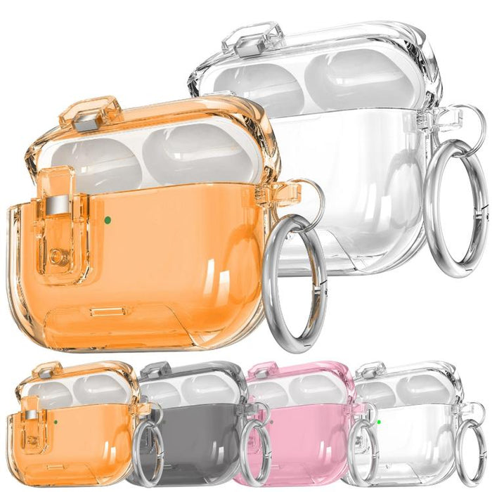 Funda protectora para auriculares de TPU con soporte magnético y anillo para el dedo, con diseño de estrellas y hebilla., For AirPods Pro 3