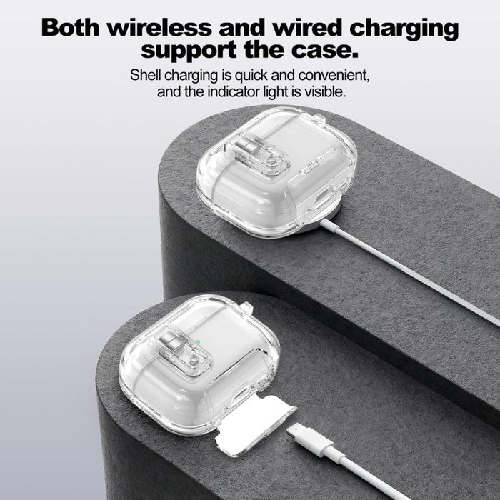 Funda protectora para auriculares de TPU con soporte magnético y anillo para el dedo, con diseño de estrellas y hebilla., For AirPods Pro 3