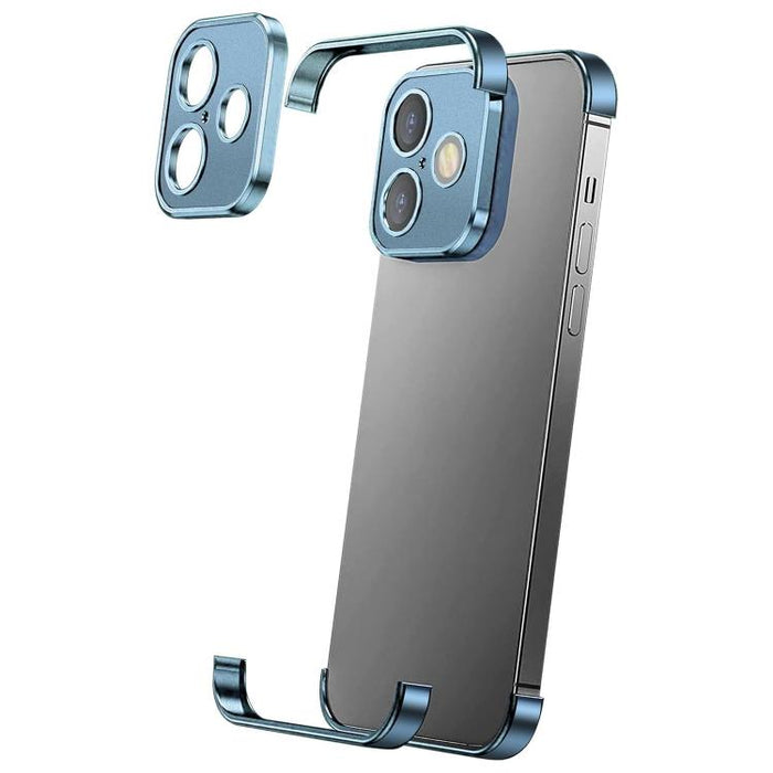 Funda para teléfono ultradelgada sin marco de aleación de titanio con protección antichoque en las cuatro esquinas, For iPhone 16 Pro Max, For iPhone 16 Pro, For iPhone 16 Plus, For iPhone 16