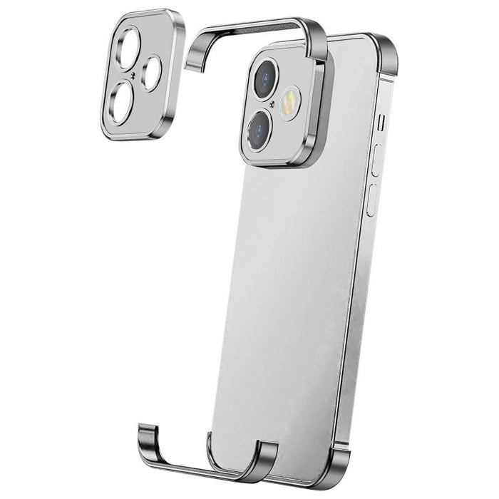 Funda para teléfono ultradelgada sin marco de aleación de titanio con protección antichoque en las cuatro esquinas, For iPhone 16 Pro Max, For iPhone 16 Pro, For iPhone 16 Plus, For iPhone 16