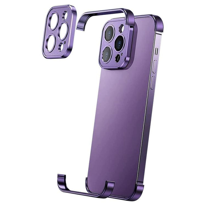 Funda para teléfono ultradelgada sin marco de aleación de titanio con protección antichoque en las cuatro esquinas, For iPhone 15 Pro Max, For iPhone 15 Pro, For iPhone 15 Plus, For iPhone 15, For iPhone 14 Plus, For iPhone 14, For iPhone 14 Pro       ...