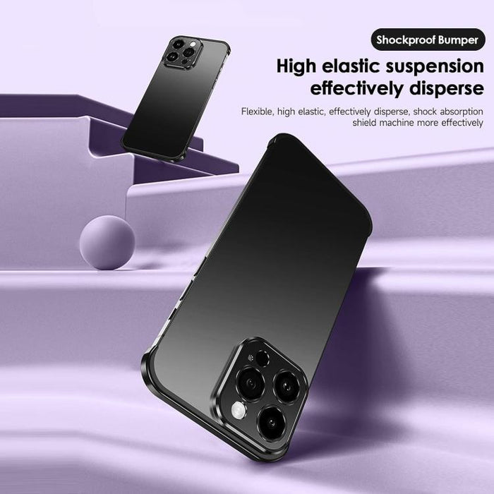 Funda para teléfono ultradelgada sin marco de aleación de titanio con protección antichoque en las cuatro esquinas, For iPhone 15 Pro Max, For iPhone 15 Pro, For iPhone 15 Plus, For iPhone 15, For iPhone 14 Plus, For iPhone 14, For iPhone 14 Pro       ...