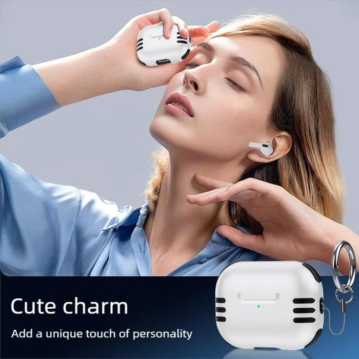 Funda protectora antichoque para airbag con cobertura total y anillo para cordón., For AirPods Pro 2