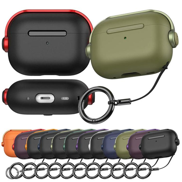 Funda protectora de TPU para auriculares Music Boy con clip para cordón, For AirPods Pro 3