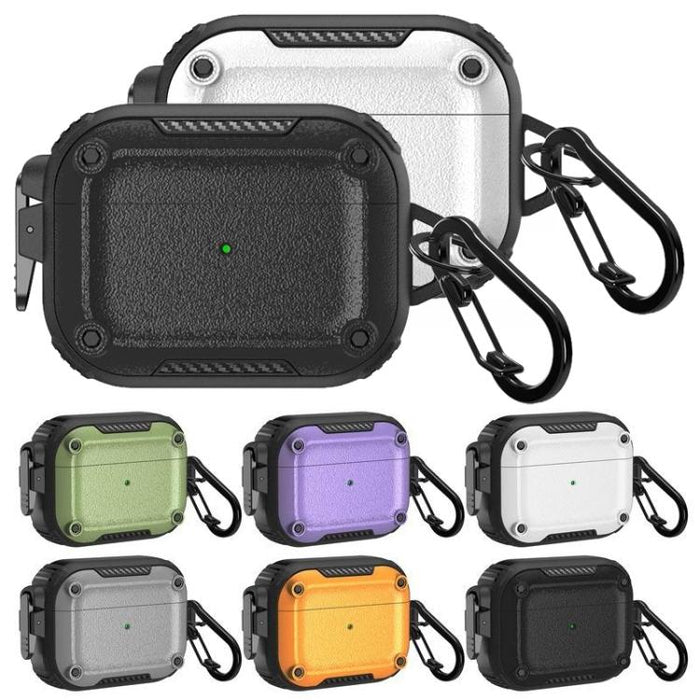 Funda protectora para auriculares Explorer Buckle con cierre esmerilado y mosquetón, For AirPods Pro 2