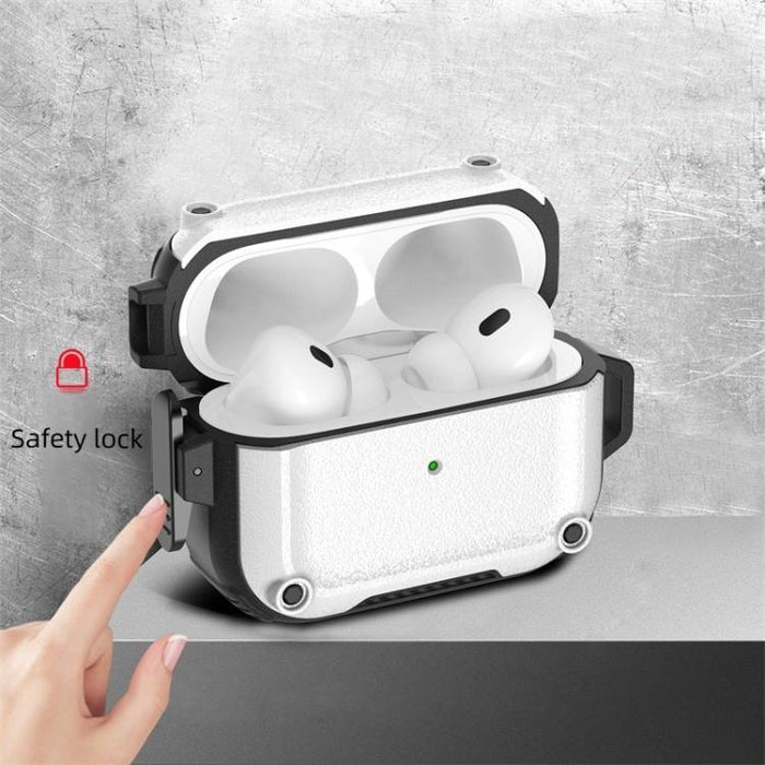 Funda protectora para auriculares Explorer Buckle con cierre esmerilado y mosquetón, For AirPods Pro 2