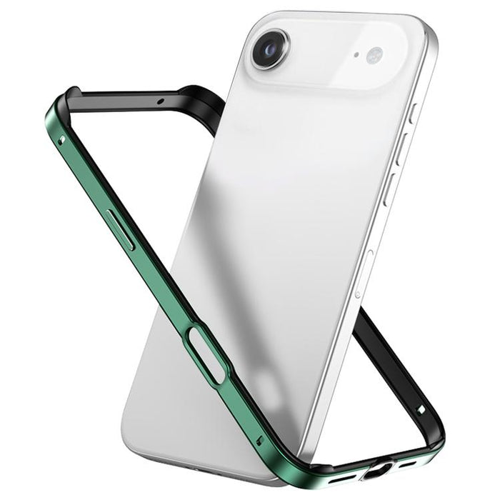 Funda para teléfono híbrida de metal y silicona con cuatro esquinas, resistente a los golpes y con sistema de refrigeración., For iPhone 17 Pro Max, For iPhone 17 Pro, For iPhone 17, For iPhone Air, For iPhone 16 Pro Max, For iPhone 16 Pro             ...