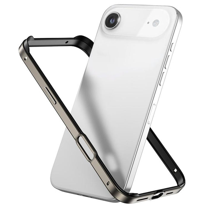 Funda para teléfono híbrida de metal y silicona con cuatro esquinas, resistente a los golpes y con sistema de refrigeración., For iPhone 17 Pro Max, For iPhone 17 Pro, For iPhone 17, For iPhone Air, For iPhone 16 Pro Max, For iPhone 16 Pro             ...