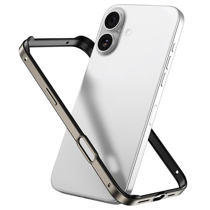 Funda para teléfono híbrida de metal y silicona con cuatro esquinas, resistente a los golpes y con sistema de refrigeración., For iPhone 17 Pro Max, For iPhone 17 Pro, For iPhone 17, For iPhone Air, For iPhone 16 Pro Max, For iPhone 16 Pro             ...