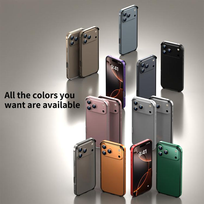 Funda para teléfono híbrida de metal y silicona con cuatro esquinas, resistente a los golpes y con sistema de refrigeración., For iPhone 13 Pro Max, For iPhone 13 Pro, For iPhone 13