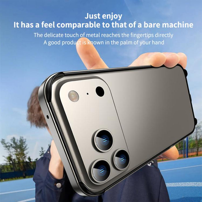 Funda para teléfono híbrida de metal y silicona con cuatro esquinas, resistente a los golpes y con sistema de refrigeración., For iPhone 13 Pro Max, For iPhone 13 Pro, For iPhone 13