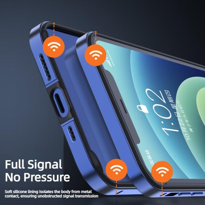 Funda para teléfono híbrida de metal y silicona con cuatro esquinas, resistente a los golpes y con sistema de refrigeración., For iPhone 17 Pro Max, For iPhone 17 Pro, For iPhone 17, For iPhone Air, For iPhone 16 Pro Max, For iPhone 16 Pro             ...