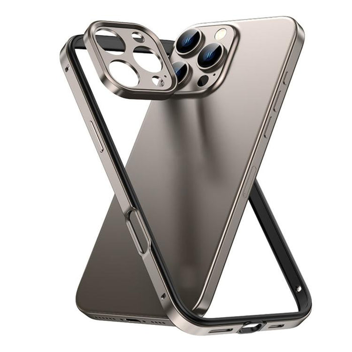 Funda para teléfono delgada con marco de refrigeración, fabricada en aleación de aluminio y silicona híbrida, con marco de lente metálico., For iPhone 16 Pro Max, For iPhone 16 Pro, For iPhone 15 Pro Max, For iPhone 15 Pro, For iPhone 14 Pro           ...