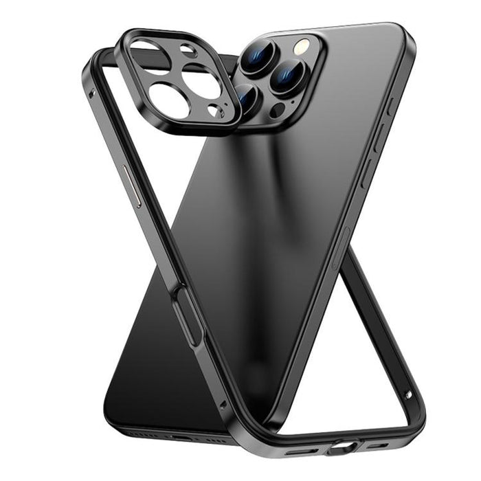 Funda para teléfono delgada con marco de refrigeración, fabricada en aleación de aluminio y silicona híbrida, con marco de lente metálico., For iPhone 16 Pro Max, For iPhone 16 Pro, For iPhone 15 Pro Max, For iPhone 15 Pro, For iPhone 14 Pro           ...