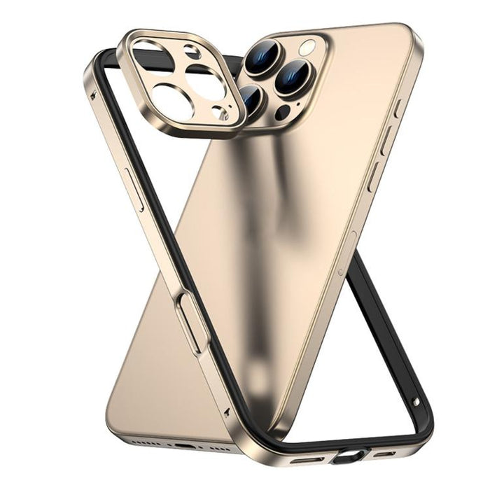 Funda para teléfono delgada con marco de refrigeración, fabricada en aleación de aluminio y silicona híbrida, con marco de lente metálico., For iPhone 16 Pro Max, For iPhone 16 Pro, For iPhone 15 Pro Max, For iPhone 15 Pro, For iPhone 14 Pro           ...