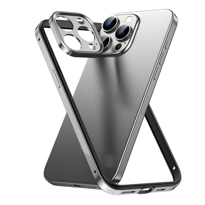Funda para teléfono delgada con marco de refrigeración, fabricada en aleación de aluminio y silicona híbrida, con marco de lente metálico., For iPhone 16 Pro Max, For iPhone 16 Pro, For iPhone 15 Pro Max, For iPhone 15 Pro, For iPhone 14 Pro           ...