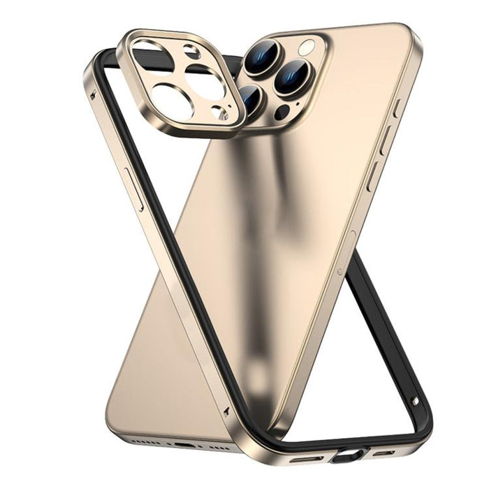 Funda para teléfono delgada con marco de refrigeración, fabricada en aleación de aluminio y silicona híbrida, con marco de lente metálico., For iPhone 16 Pro Max, For iPhone 16 Pro, For iPhone 15 Pro Max, For iPhone 15 Pro, For iPhone 14 Pro           ...