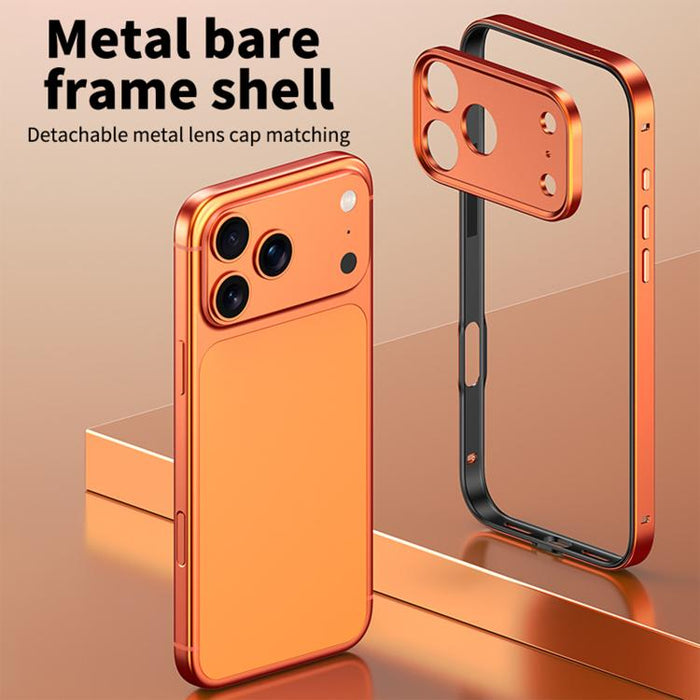 Funda para teléfono delgada con marco de refrigeración, fabricada en aleación de aluminio y silicona híbrida, con marco de lente metálico., For iPhone 16 Pro Max, For iPhone 16 Pro, For iPhone 15 Pro Max, For iPhone 15 Pro, For iPhone 14 Pro           ...