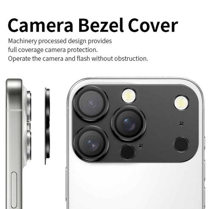 Protector de lente metálico de cobertura total Kalebol Instant 17 Pro Max, For iPhone 16 Pro Max, For iPhone 16 Pro, For iPhone 15 Pro Max, For iPhone 15 Pro, For iPhone 14 Pro, For iPhone 14 Pro Max