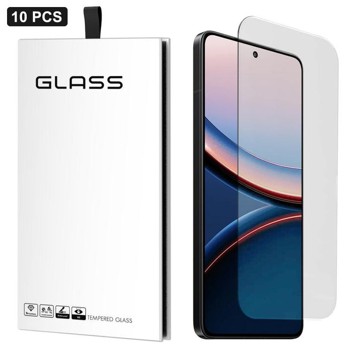 10 láminas de vidrio templado HD adhesivas, gruesas, con arco grande 3D, sin borde blanco, de aluminio de alta calidad., For Xiaomi Poco F8 Ultra, For Xiaomi Poco F8 Pro, For Xiaomi 17 Pro Max, For Xiaomi 17 Pro, For Xiaomi 17, For Xiaomi Poco F7 Ultra...