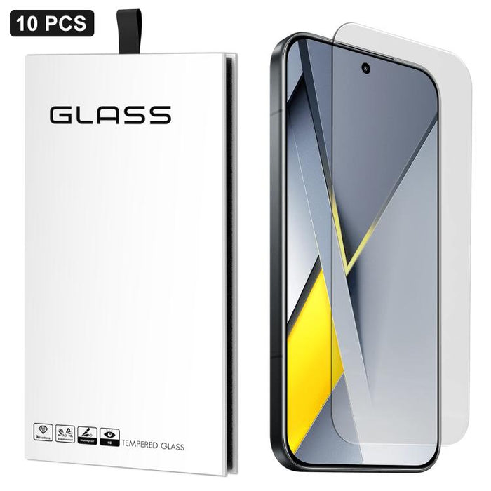 10 láminas de vidrio templado HD adhesivas, gruesas, con arco grande 3D, sin borde blanco, de aluminio de alta calidad., For Xiaomi Poco F8 Ultra, For Xiaomi Poco F8 Pro, For Xiaomi 17 Pro Max, For Xiaomi 17 Pro, For Xiaomi 17, For Xiaomi Poco F7 Ultra...