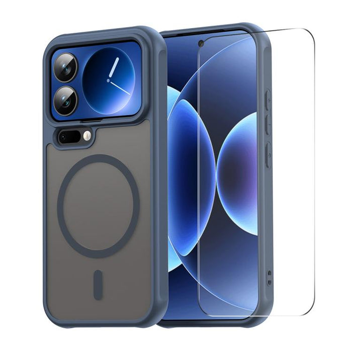 Funda para teléfono ENKAY Hat-Prince MagSafe mate translúcida a prueba de golpes con película de vidrio de aluminio y silicio de 0,18 mm de altura., For Xiaomi 17T Pro 5G, For Xiaomi 17T 5G, For Xiaomi Poco X8 Pro Max, For Xiaomi Poco X8 Pro           ...