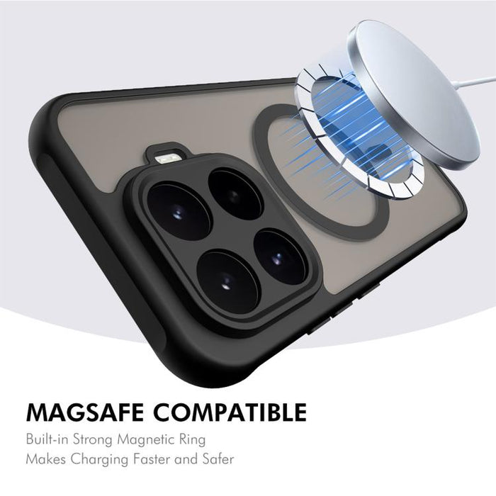 Funda para teléfono ENKAY Hat-Prince MagSafe mate translúcida a prueba de golpes con película de vidrio de aluminio y silicio de 0,18 mm de altura., For Xiaomi 17T Pro 5G, For Xiaomi 17T 5G, For Xiaomi Poco X8 Pro Max, For Xiaomi Poco X8 Pro           ...