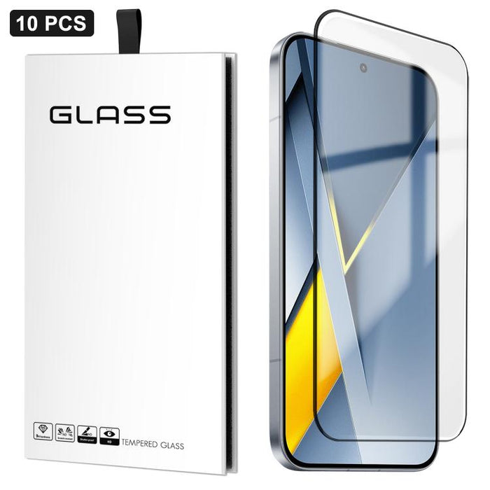 10 láminas de vidrio templado de gel grueso de alto aluminio, ultrafinas, de 0,18 mm, impresas mediante serigrafía ultrasónica HD., For Xiaomi 17 Ultra, For Xiaomi Poco F8 Ultra, For Redmi Note 15 Pro 4G Global 163.2mm, For Xiaomi Poco F8 Pro          ...