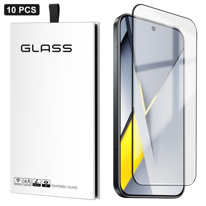 10 láminas de vidrio templado de gel grueso de alto aluminio, ultrafinas, de 0,18 mm, impresas mediante serigrafía ultrasónica HD., For Xiaomi 17 Ultra, For Xiaomi Poco F8 Ultra, For Redmi Note 15 Pro 4G Global 163.2mm, For Xiaomi Poco F8 Pro          ...