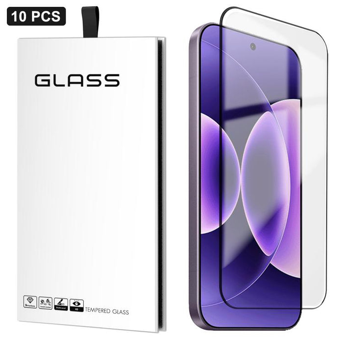 10 láminas de vidrio templado de gel grueso de alto aluminio, ultrafinas, de 0,18 mm, impresas mediante serigrafía ultrasónica HD., For Xiaomi 17 Ultra, For Xiaomi Poco F8 Ultra, For Redmi Note 15 Pro 4G Global 163.2mm, For Xiaomi Poco F8 Pro          ...