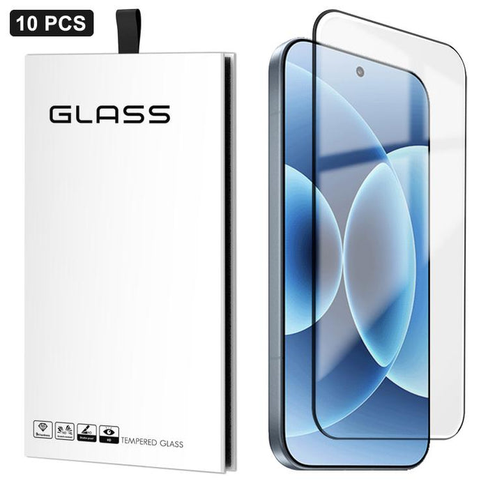 10 láminas de vidrio templado de gel grueso de alto aluminio, ultrafinas, de 0,18 mm, impresas mediante serigrafía ultrasónica HD., For Xiaomi 17 Ultra, For Xiaomi Poco F8 Ultra, For Redmi Note 15 Pro 4G Global 163.2mm, For Xiaomi Poco F8 Pro          ...