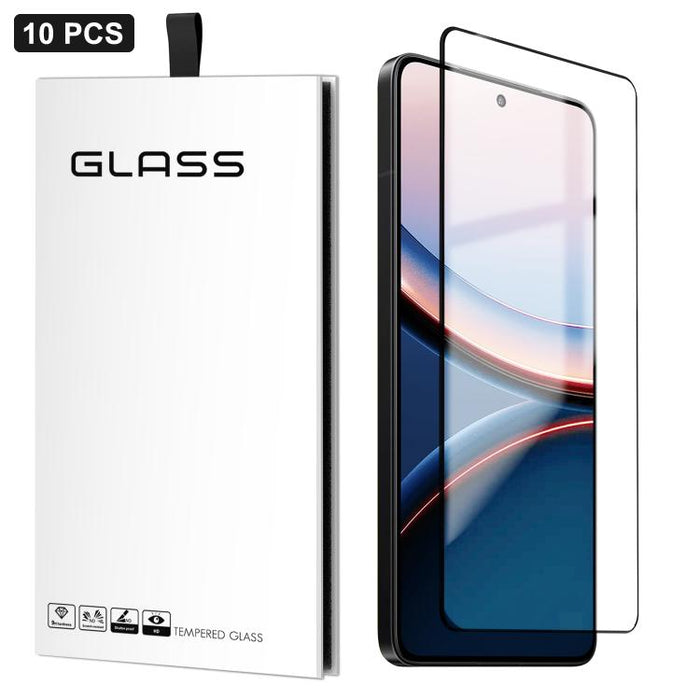 10 láminas de vidrio templado de gel grueso de alto aluminio, ultrafinas, de 0,18 mm, impresas mediante serigrafía ultrasónica HD., For Xiaomi 17 Ultra, For Xiaomi Poco F8 Ultra, For Redmi Note 15 Pro 4G Global 163.2mm, For Xiaomi Poco F8 Pro          ...